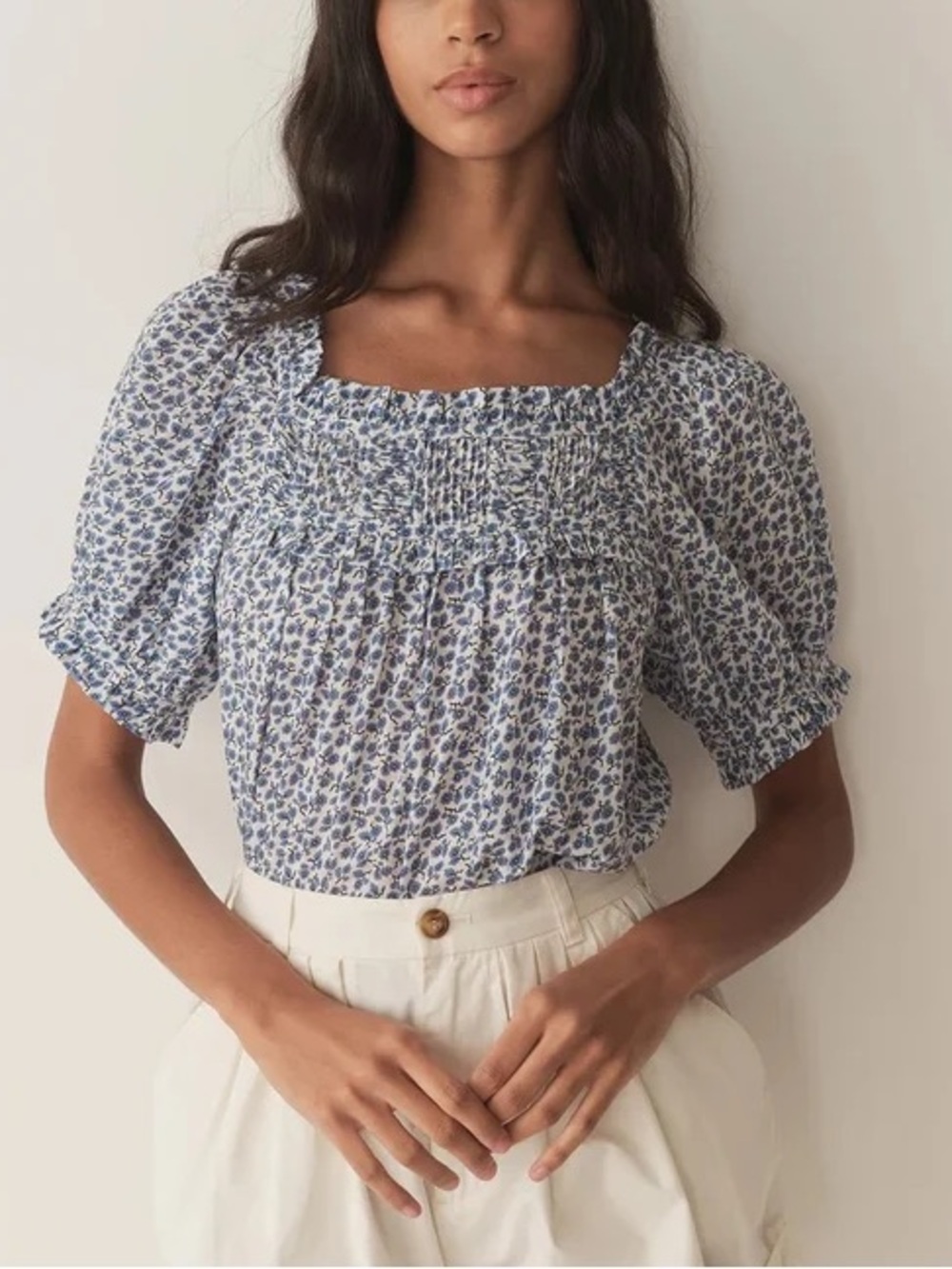 DOEN Francis Top in Cornflower Hillside Bloom